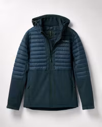 Hybridjacka Herr – Vadderad & Aqua-Tex Softshell | True North - Inkblå