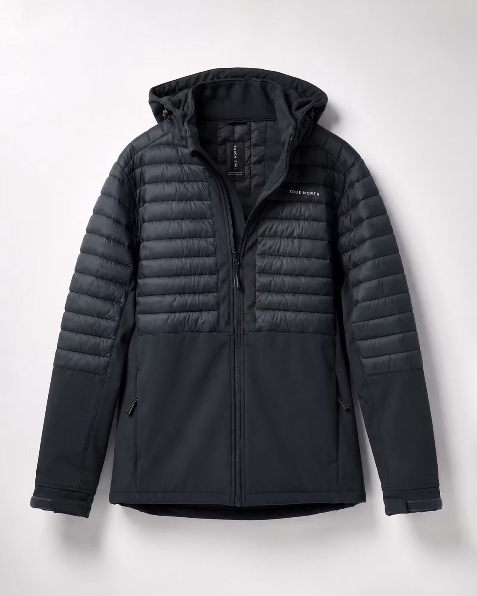Hybridjacka Herr – Vadderad & Aqua-Tex Softshell | True North - Svart