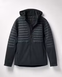 Hybridjacka Herr – Vadderad & Aqua-Tex Softshell | True North - Svart