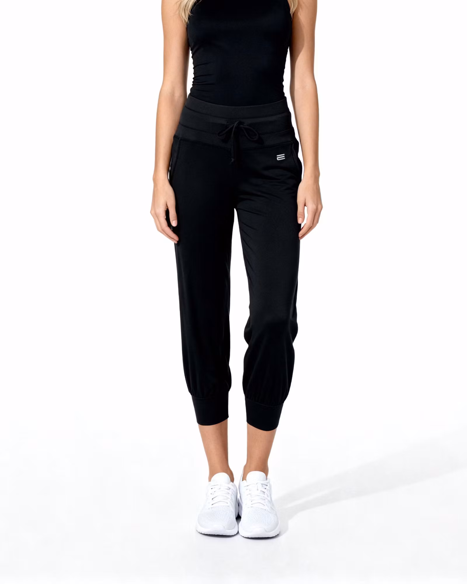 Yoga Pants Dam Short – X-Cool Stretch & Lös Passform | Svart
