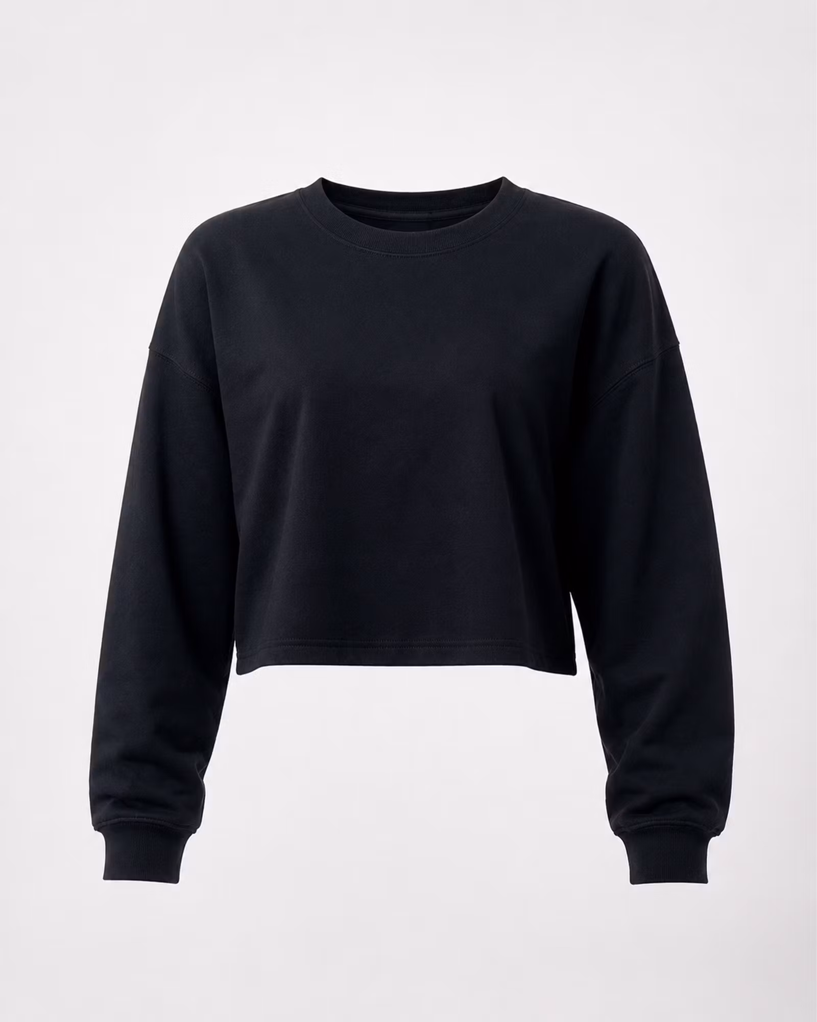 Crop Top Sweatshirt Dam – Loose Fit | Oxide Sportswear - Svart