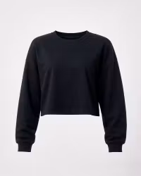 Crop Top Sweatshirt Dam – Loose Fit | Oxide Sportswear - Svart