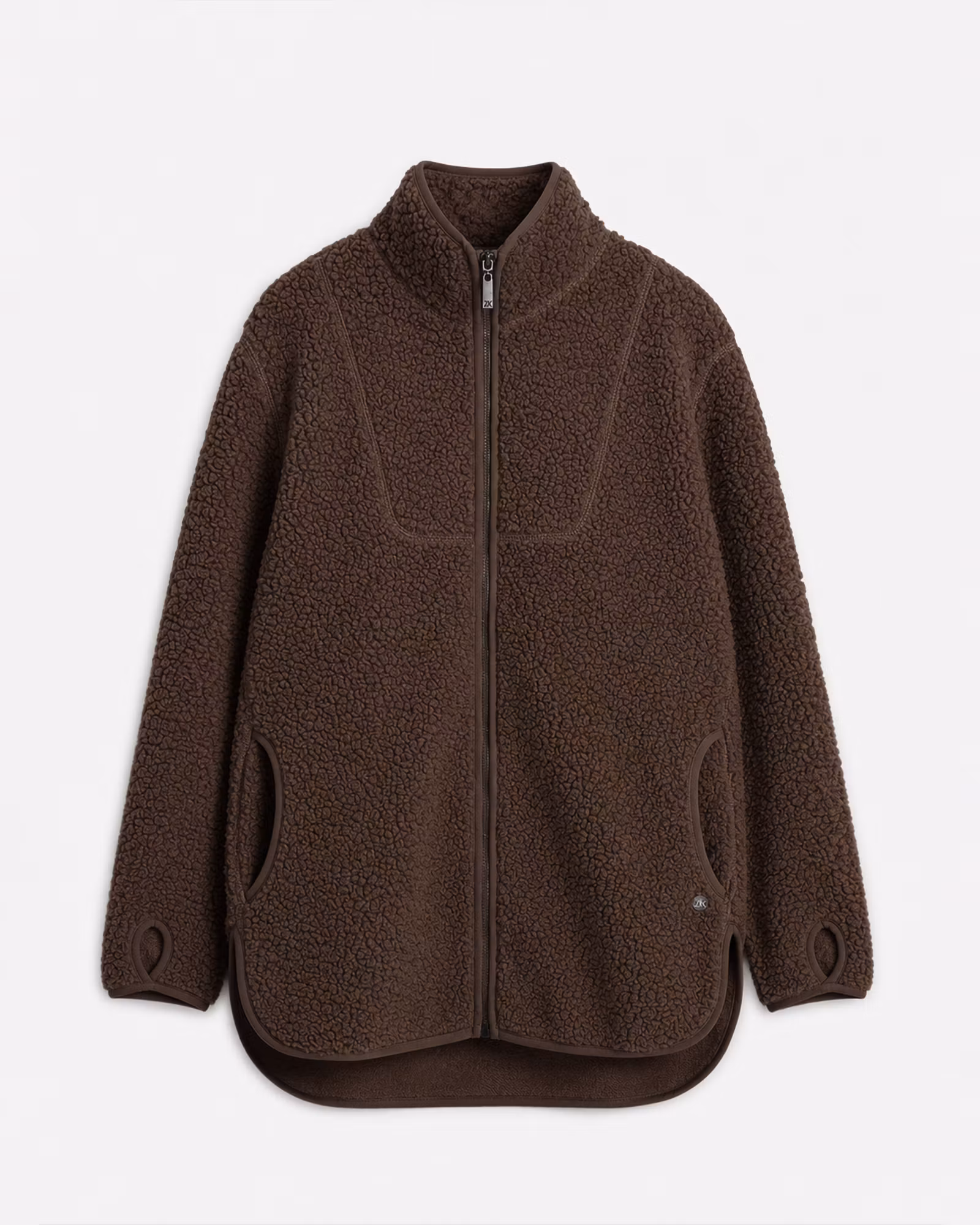 Teddyjacka Celine Dam | Mjuk Teddy-Pile & Loose Fit - Coffee