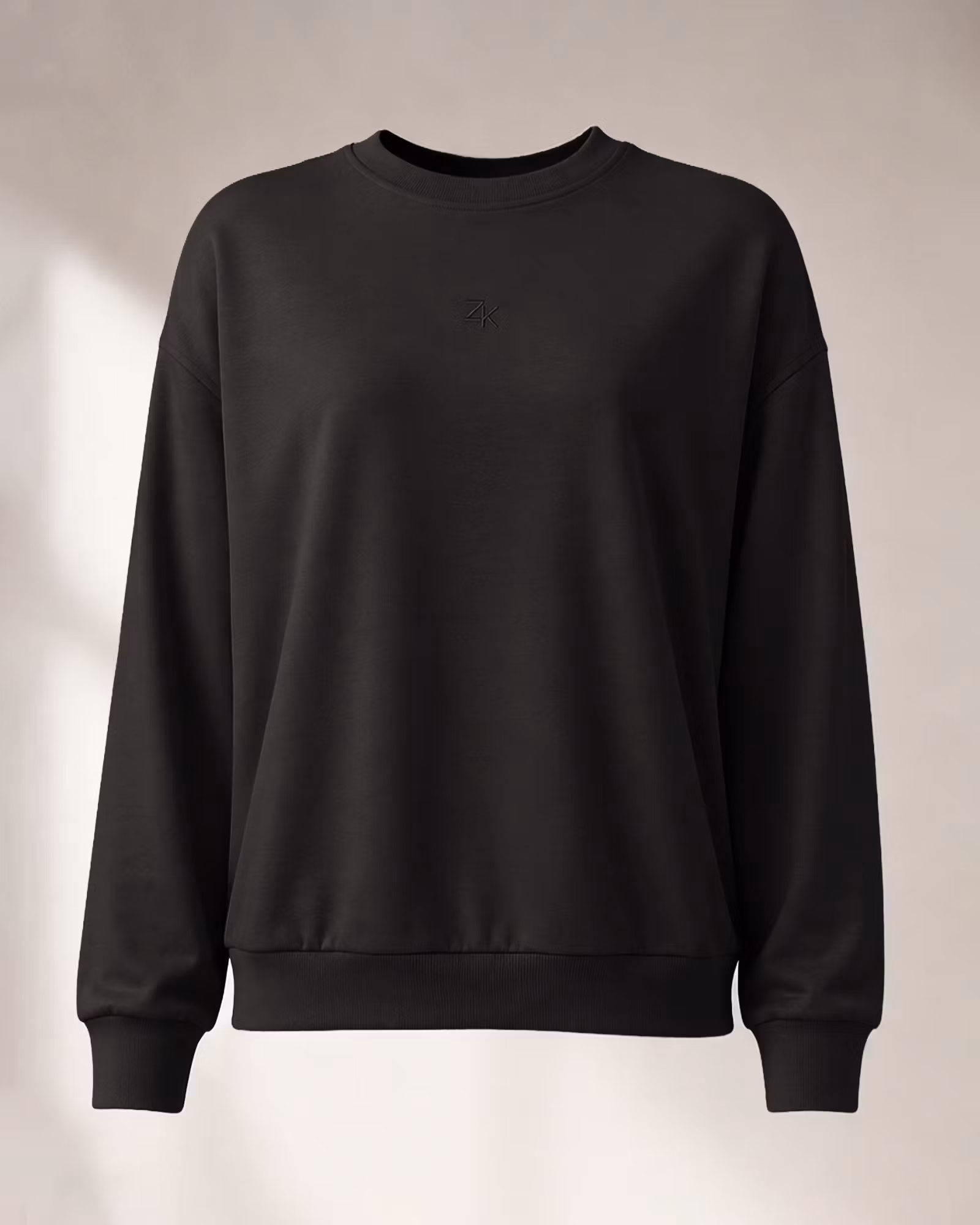 Clara Sweatshirt Dam – Mjuk Modal Stretch | Svart