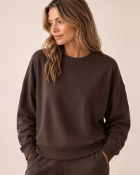 Clara Sweatshirt Dam – Mjuk Modal Stretch | Coffee