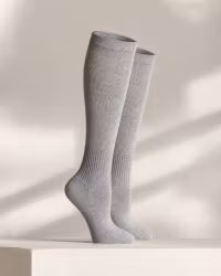 Stödstrumpor 11–14 mmHg Ljusgrå – Bomull | OEKO-TEX®