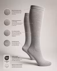 Stödstrumpor 11–14 mmHg Vita – Bomull | OEKO-TEX®