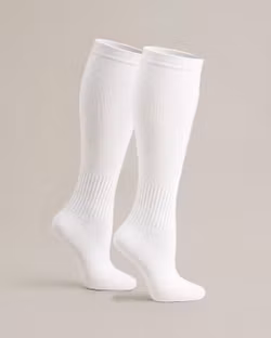 Stödstrumpor 11–14 mmHg Vita – Bomull | OEKO-TEX®