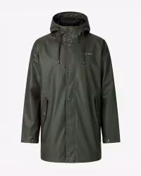 Regnjacka Herr PU Mid-Coat – Vattentät 8000 mm | Skogsgrön