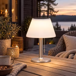 Solcells Bordslampa Utomhus Solia – 3 Ljusstyrkor 200 lm | Vit