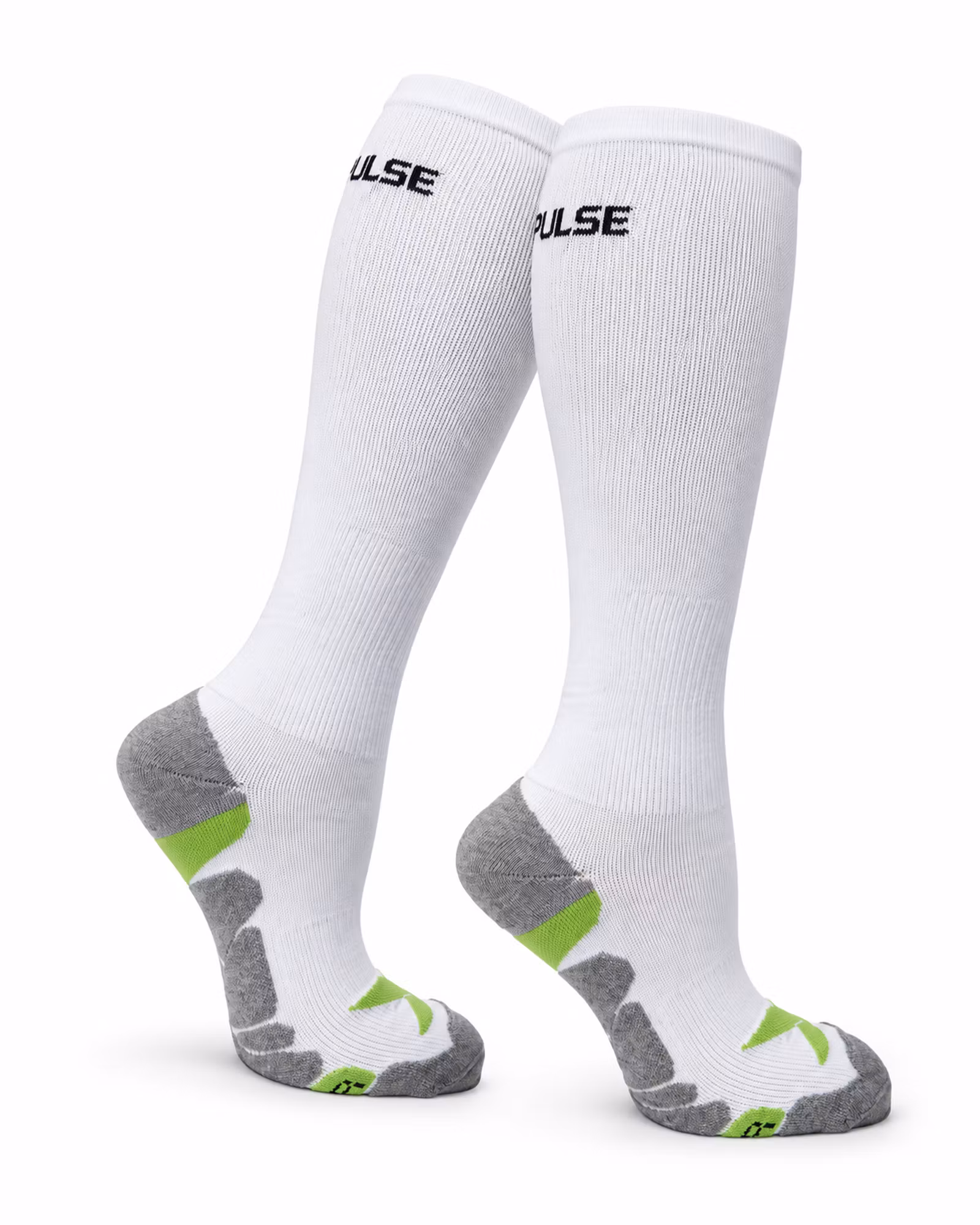 X-Pulse SPORT Kompressionsstrumpor – Vita | 2 Par