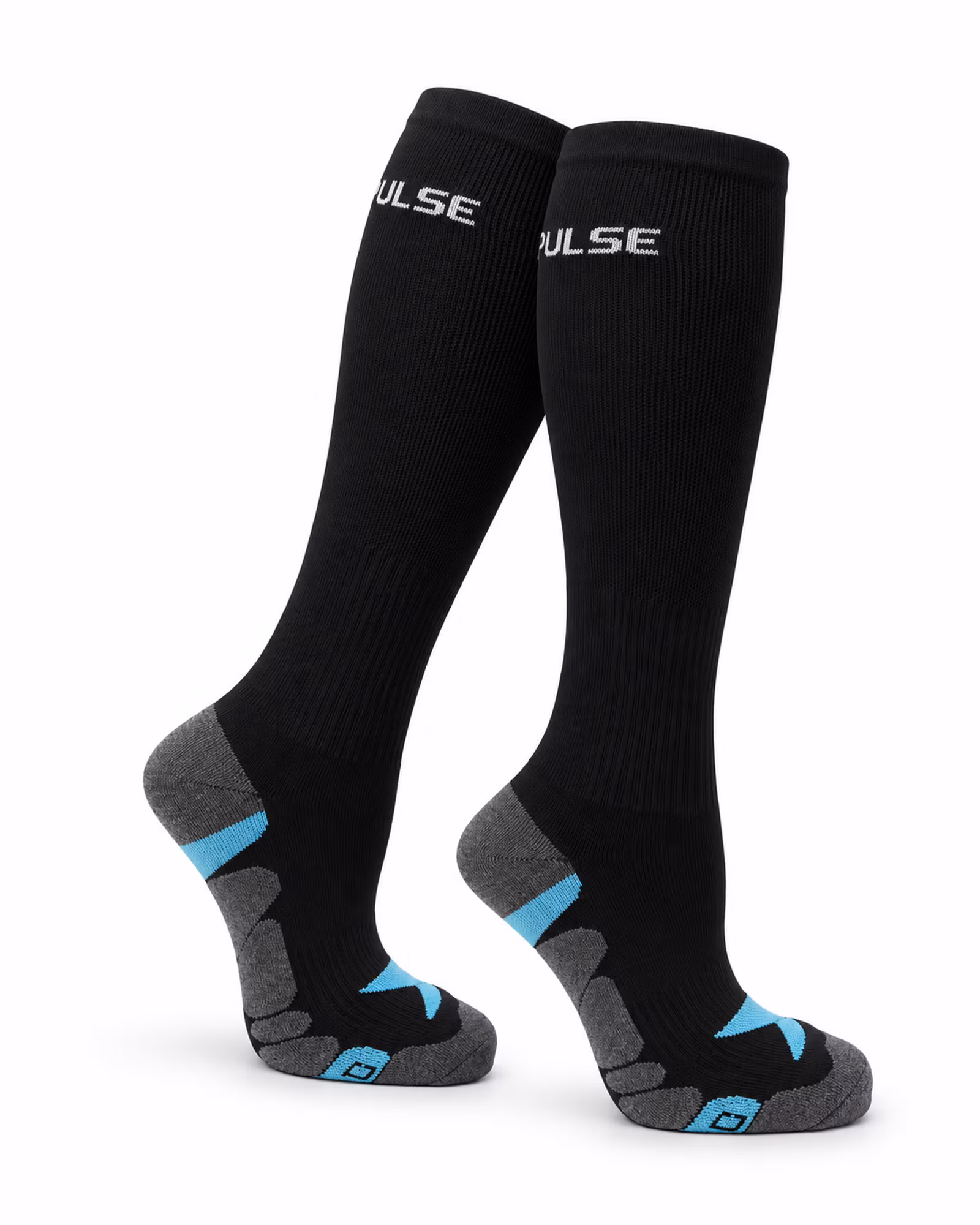 X-Pulse SPORT Kompressionsstrumpor – Svart | 2 Par