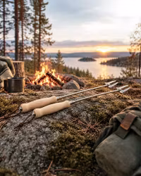 Grillspett Teleskopiskt 2-pack 18–81 cm – Camping | True North