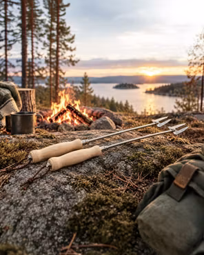 Grillspett Teleskopiskt 2-pack 18–81 cm – Camping | True North