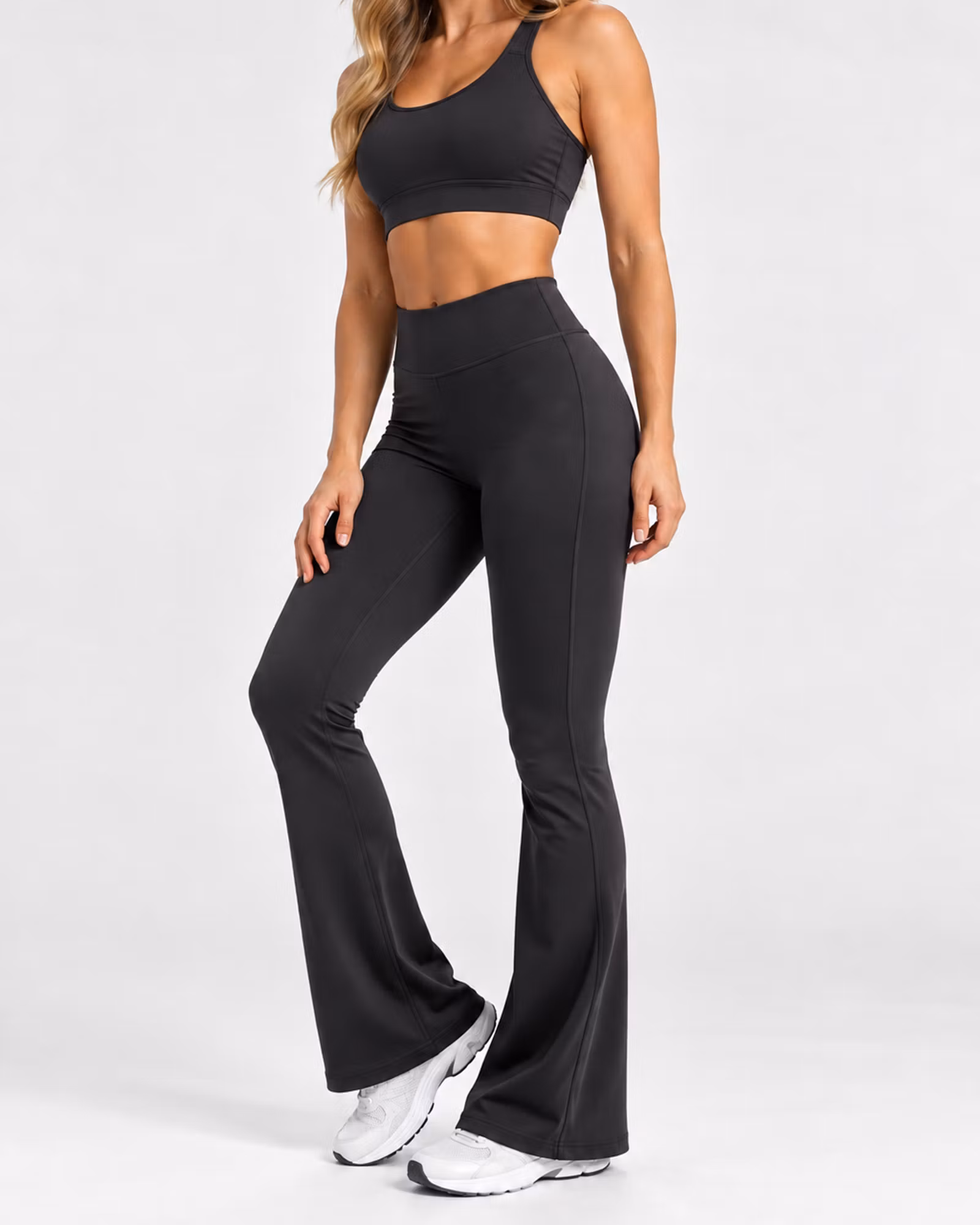 Flare Tights Dam – Hög Midja & 4-vägsstretch | Svart