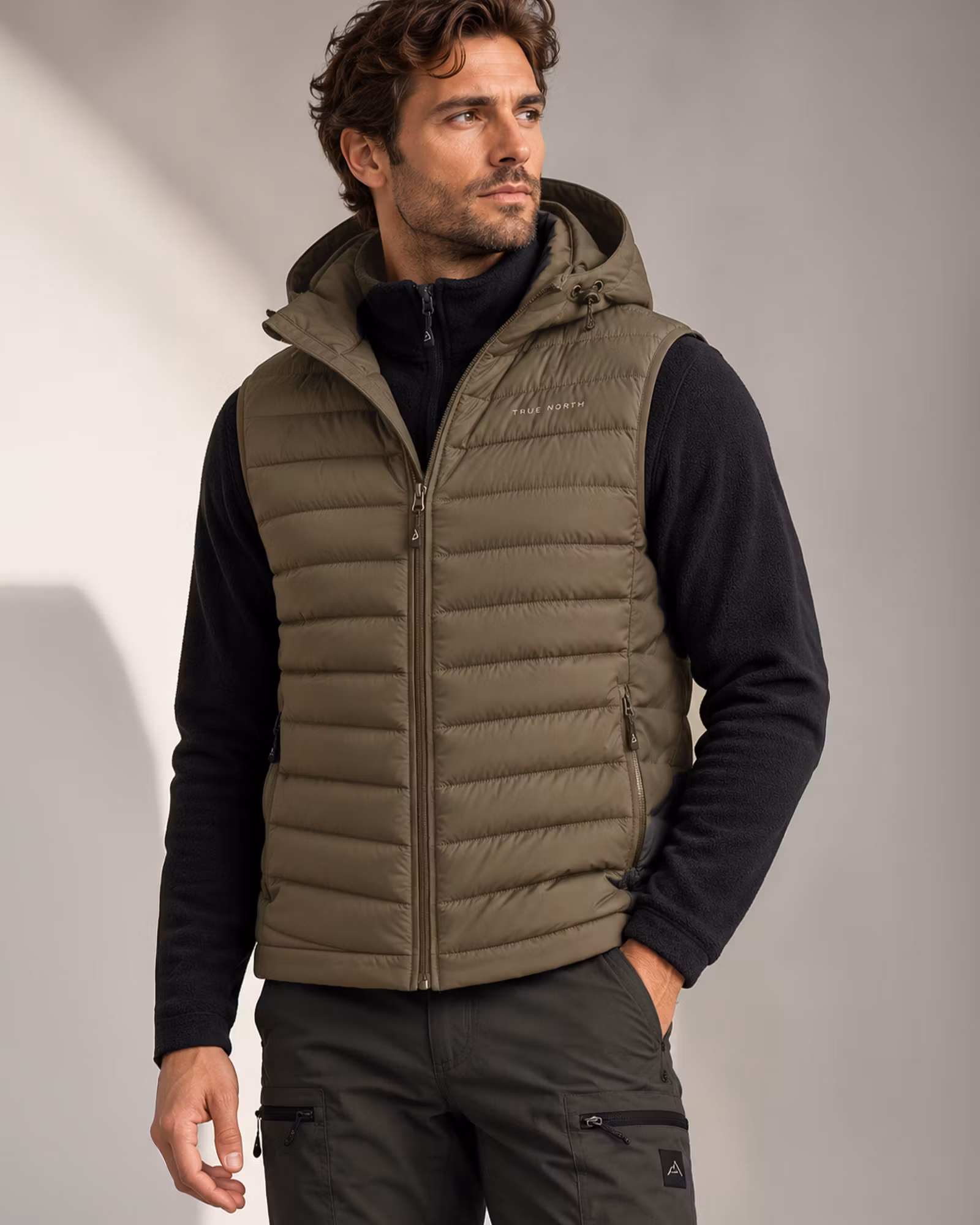Hybridväst Herr – Softshell & Vadderad True North | Tarmac