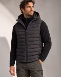 Hybridväst Herr – Softshell & Vadderad True North | Black