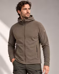 Pilejacka Herr med Huva – Micro Stretch | Mocca | Mountain Trekking