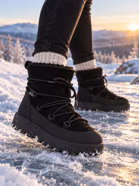 Vinterkänga Dam Waterproof & Ullfodrad – Kebnekaise | Svart