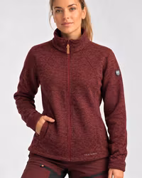 Fleecejacka Dam – Mjuk Flat Fleece | Marron | True North
