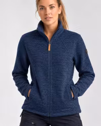 Fleecejacka Dam – Mjuk Flat Fleece | INK-Blue | True North