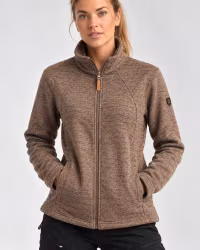 Fleecejacka Dam – Mjuk Flat Fleece | Brun | True North