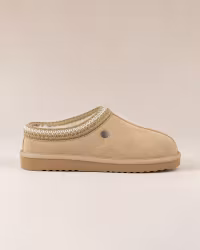 Yrsa MJÙKA Fårskinnstofflor – Mocka & Ull | Ljus Beige