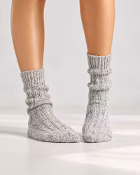 Raggsockor Ull 3-pack Ljusgrå Melange – Varma & Slitstarka