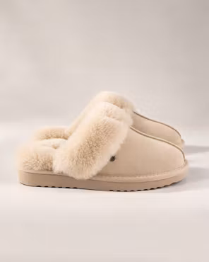 Astrid MJÙKA Fårskinnstofflor Dam – Slip-in | Ljus Beige
