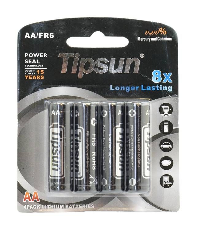 Litium batteri AA, 4-pack