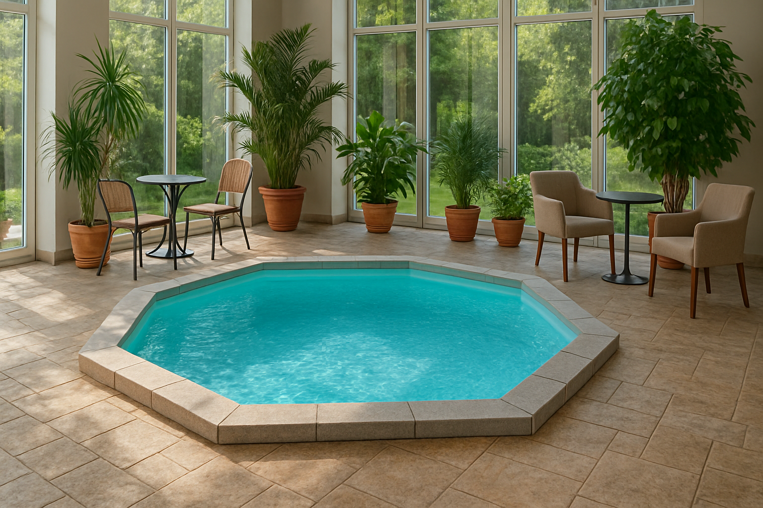 Liten rund pool från poolprodukter.se