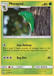 Metapod Sun & Moon Base 2/149 (SUM 2)