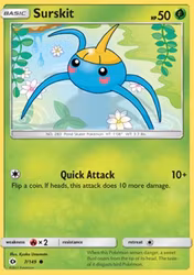 Surskit Sun & Moon Base 7/149 (SUM 7)