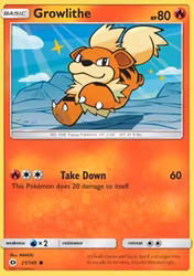 Growlithe Sun & Moon Base 21/149 (SUM 21)