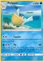 Pelipper Sun & Moon Base 38/149 (SUM 38)