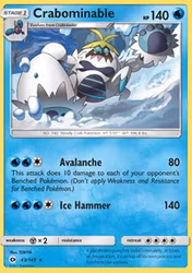 Crabominable Sun & Moon Base 43/149 (SUM 43)