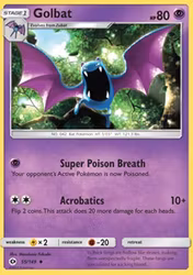 Golbat Sun & Moon Base 55/149 (SUM 55)