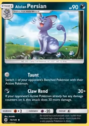 Alolan Persian Sun & Moon Base 79/149 (SUM 79)