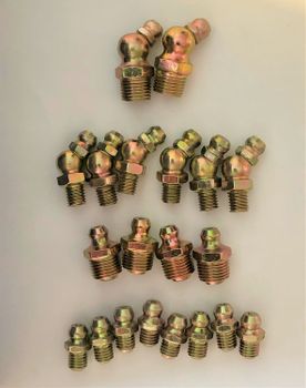 Smörjnippel 1/8"NPT - 1/4"-28 sats/20st