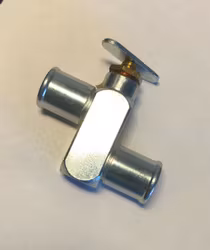 Värmeventil manuell 2x3/4" Slang