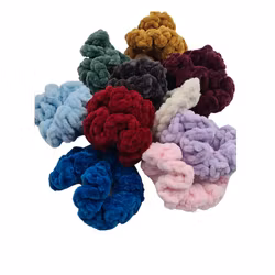 Virkad scrunchie