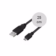 Mikro-USB synk- och laddkabel, 25cm Mikro-USB synk- och laddkabel, 25cm