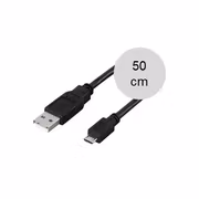 Mikro-USB synk- och laddkabel, 50cm Mikro-USB synk- och laddkabel, 50cm