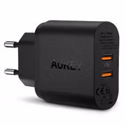 Aukey mobilladdare - 2 uttag & Quick Charge 3.0