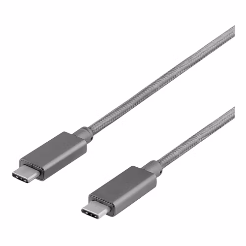 USB-C till USB-C USB3.1 Gen 2 kabel, 1m - svart