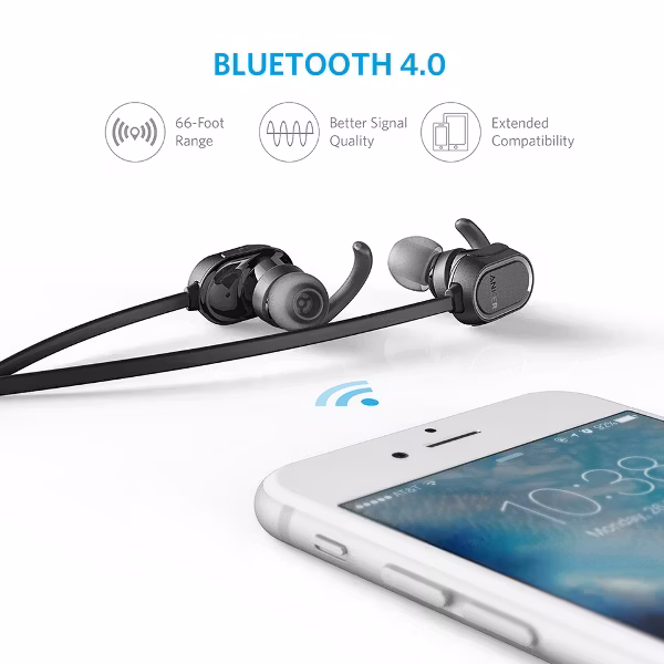 Anker SoundBuds Sport hörlurar med bluetooth 4.0