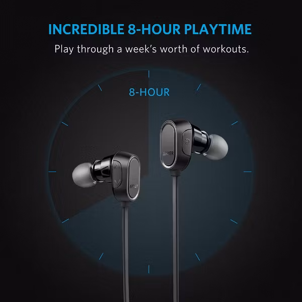 Anker SoundBuds Sport hörlurar med bra ljud