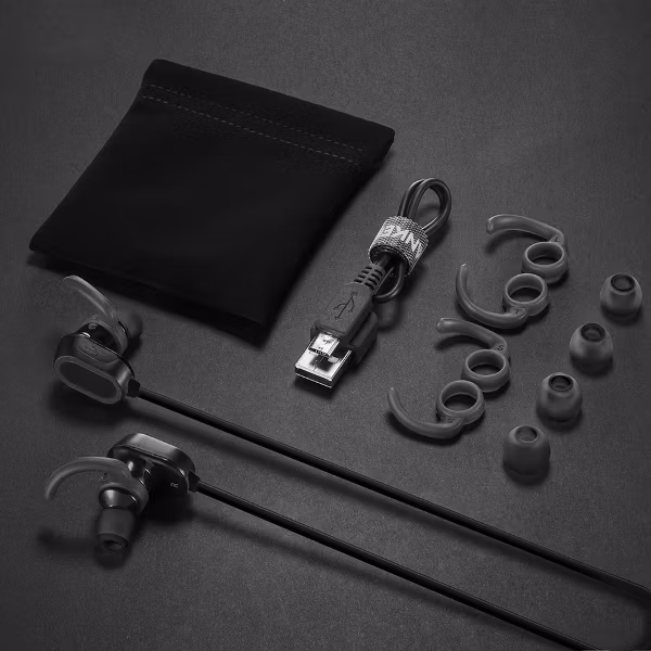 Anker SoundBuds Sport hörlurar medföljande tillbehör