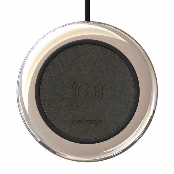 Aircharge Executive trådlös laddare läder ovan