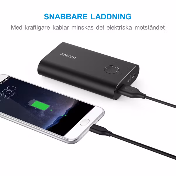 Anker PowerLine USBC kabel 90cm snabb laddning